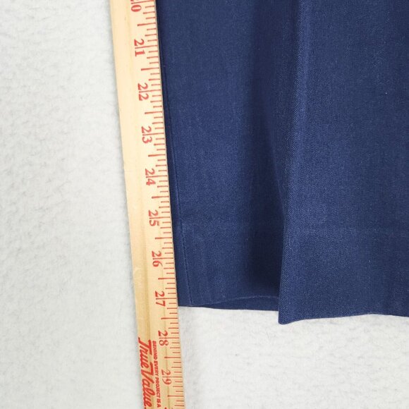 J Crew Pants Womens 8 Navy Blue Kallie Straight Leg High Rise Classic Trousers - Picture 6 of 12